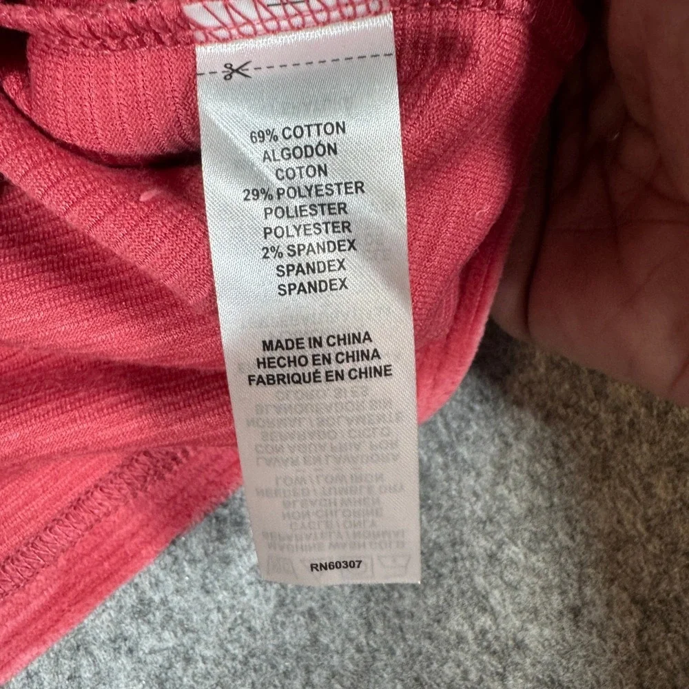Unionbay Kids Youth Hoodie and Striped Tee Set Pink Cream Red Size M 10/12